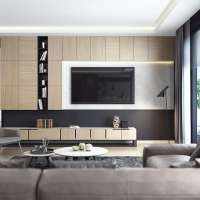 Modern Gorgeous Wooden Customized Living Room Cabinet Design