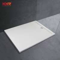 KKR hot solid surface artificial stone low shower tray stone resin shower tray solid stone shower base