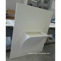 Solid surface acrylic corian free standing basin