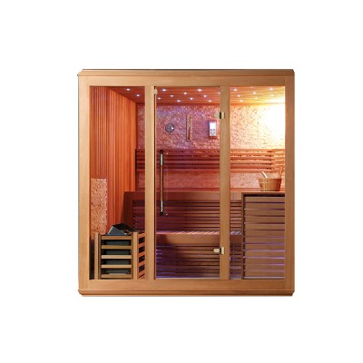 BS-81222 Full glass door nature sauna house body dry steam room